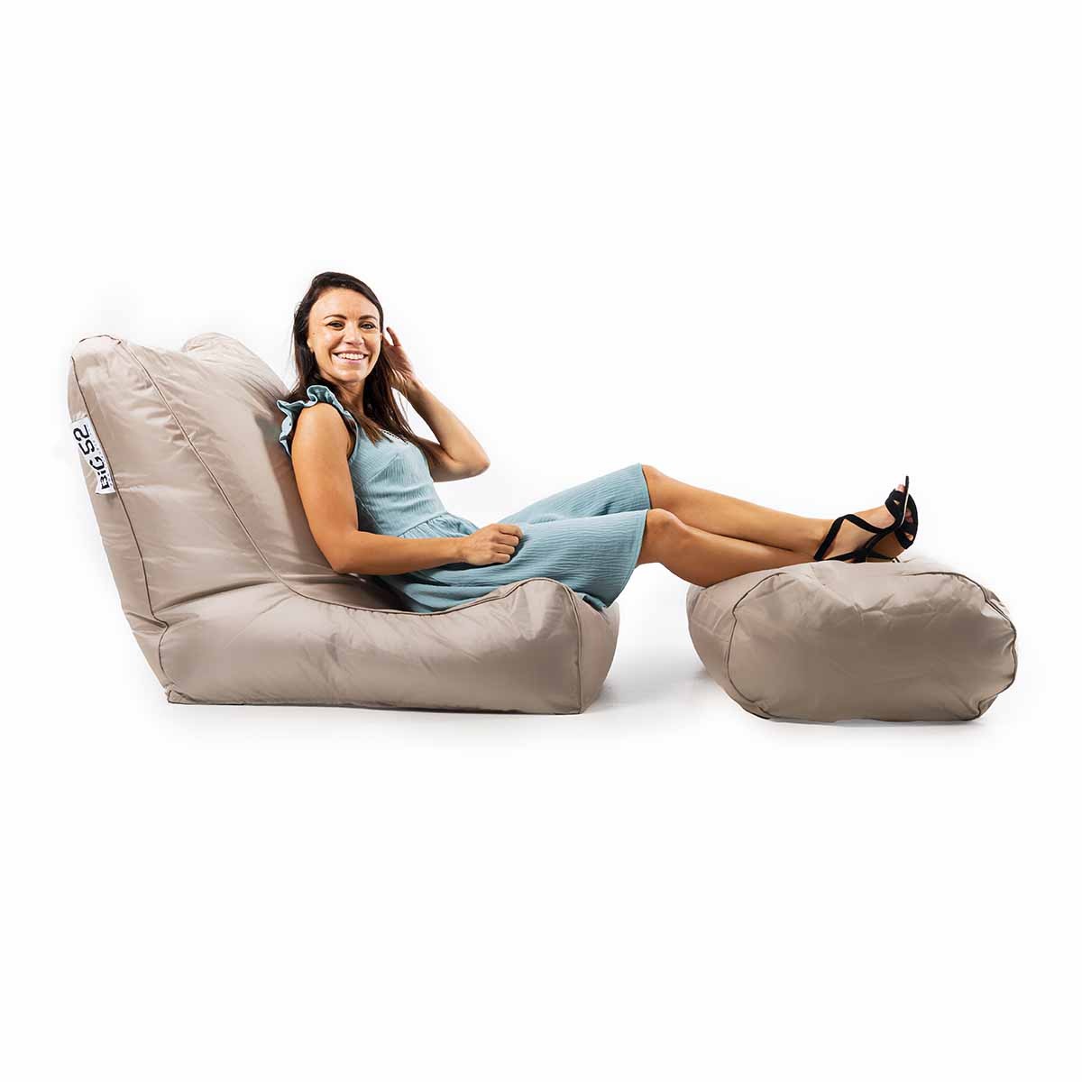 Poltrona Pouf Esterno Beige Sabbia