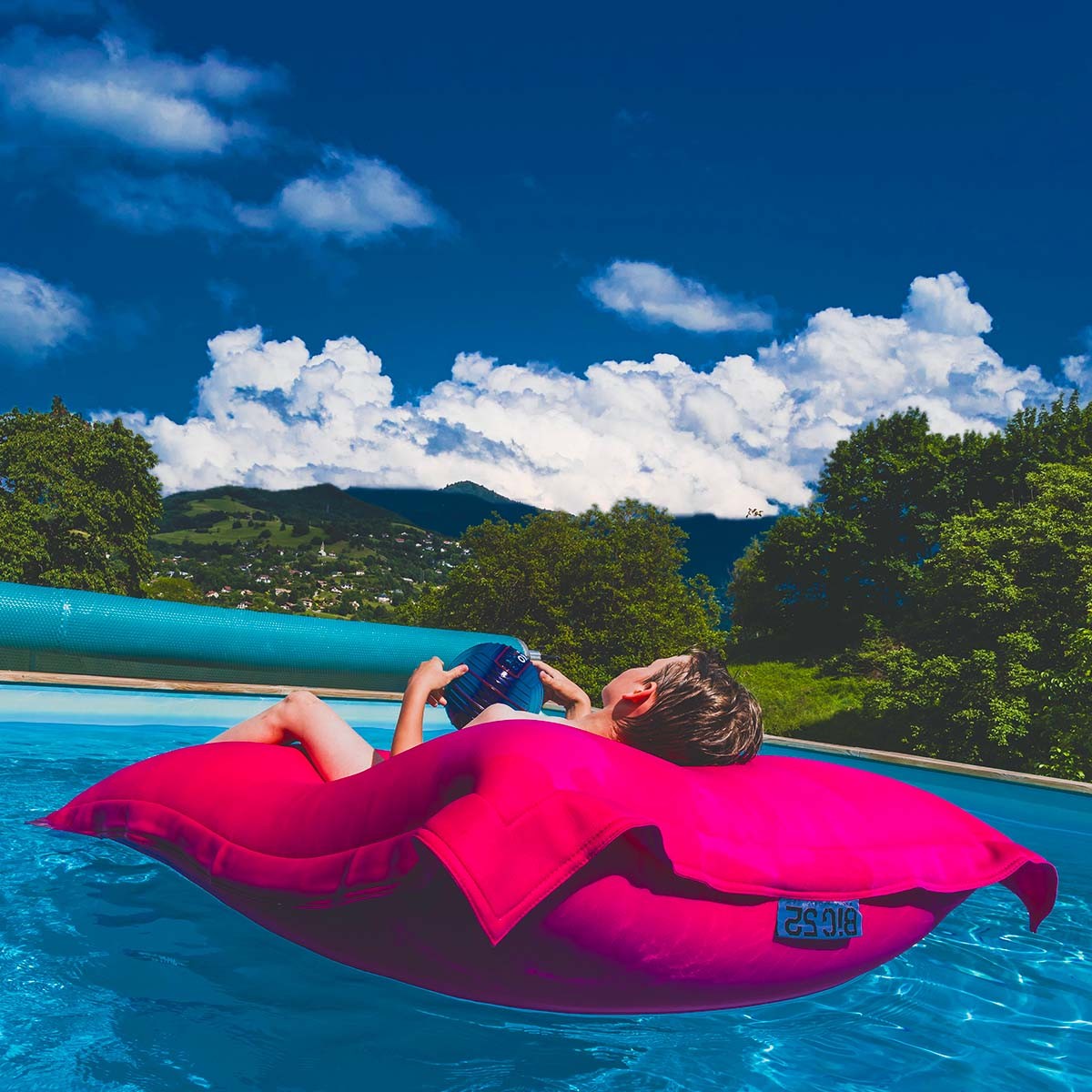 Pool-Pouf Rosa