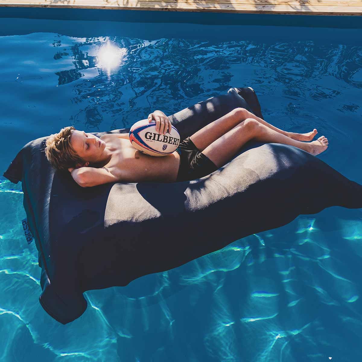 Pouf Piscina Grigio Antracite