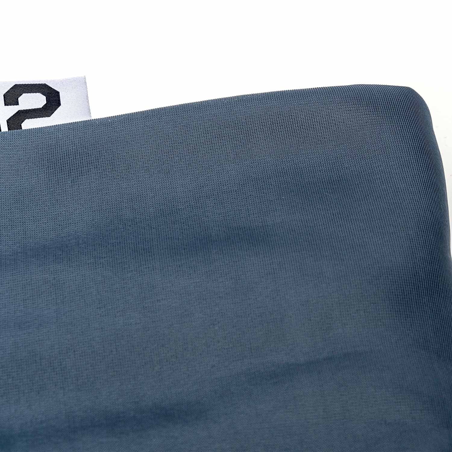 Rectangular pool pouf cover empty Anthracite Gray