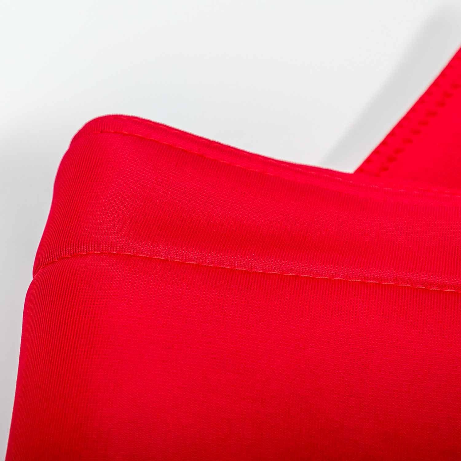 Copertura pouf piscina rettangolare vuota Rosso