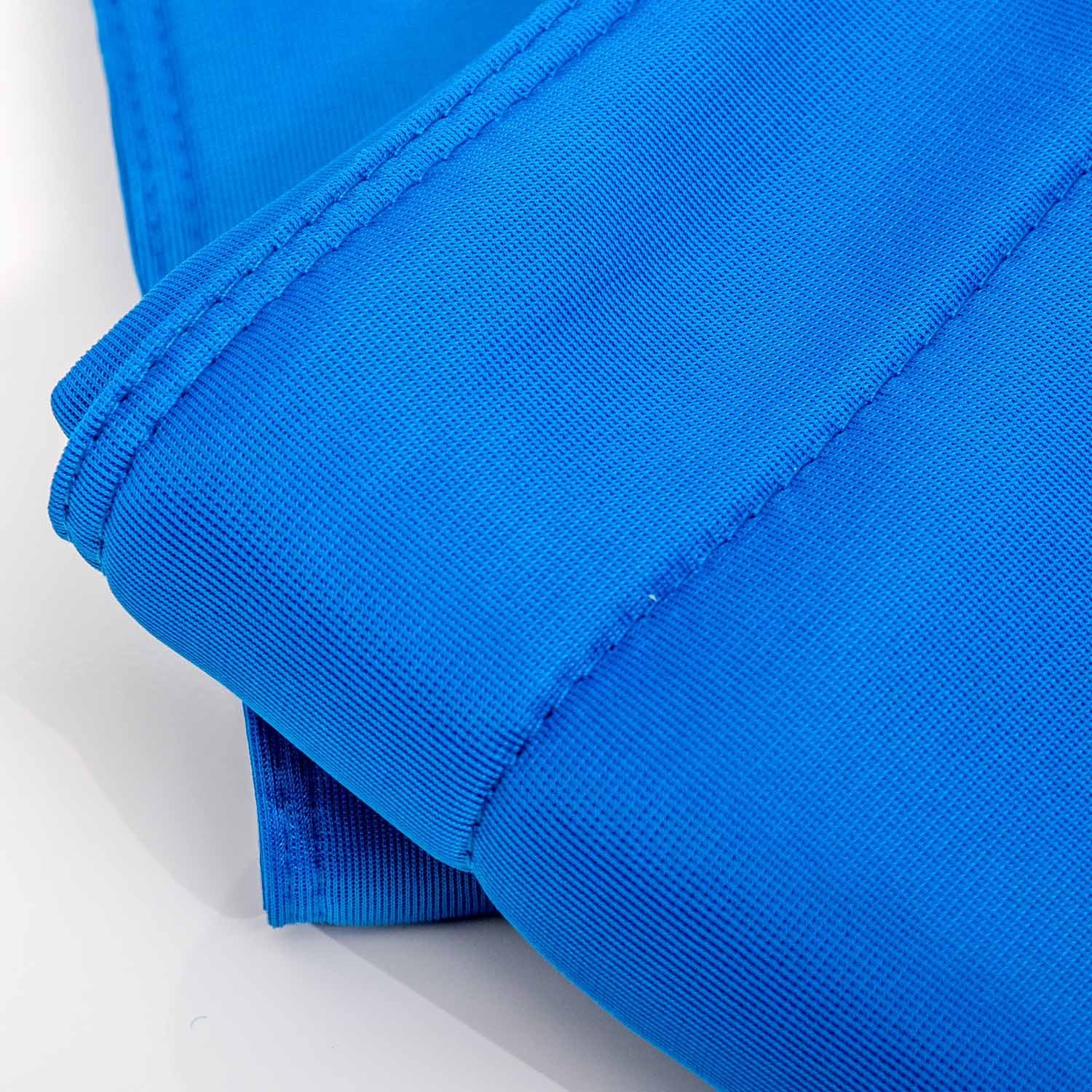 Funda puf piscina rectangular vacía Azul