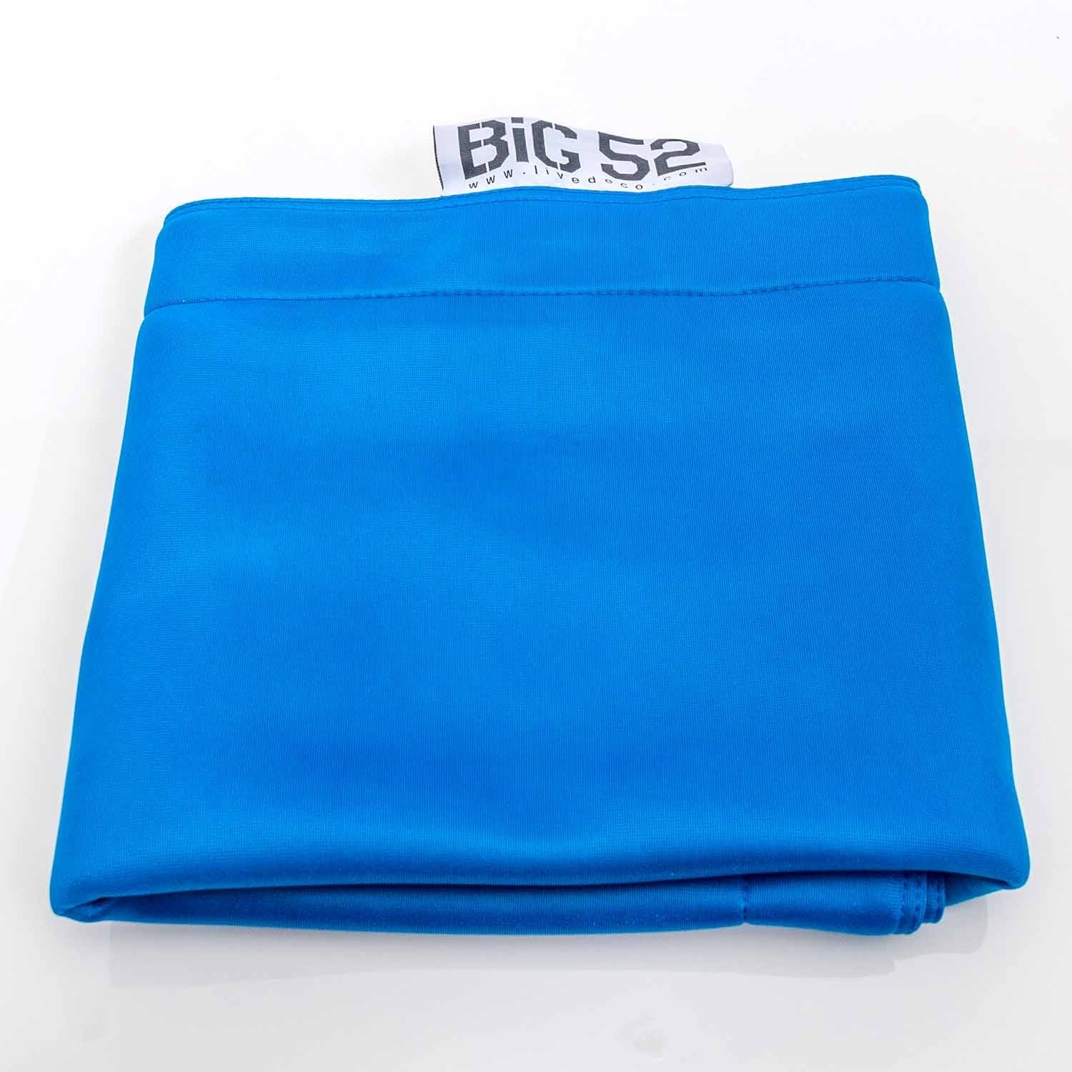Funda puf piscina rectangular vacía Azul