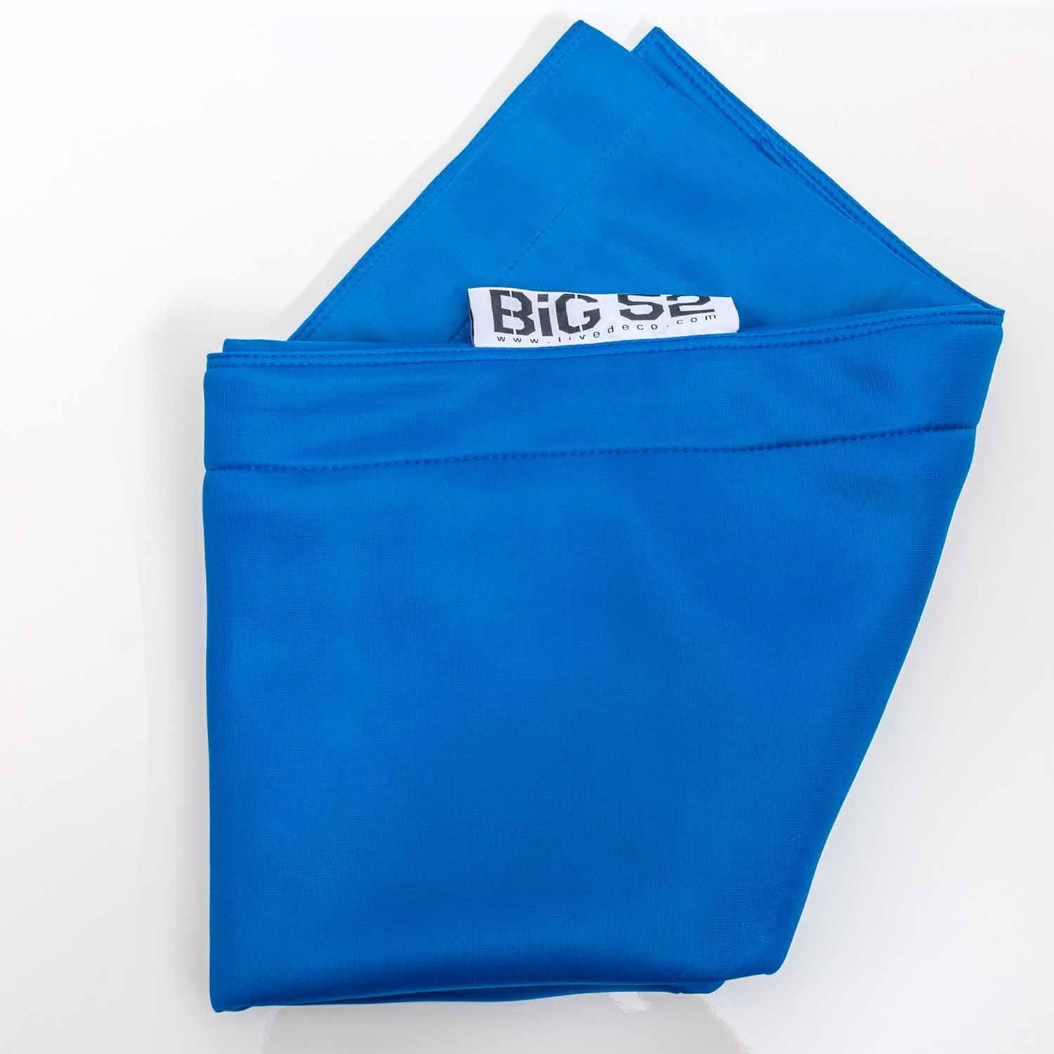 Funda puf piscina rectangular vacía Azul