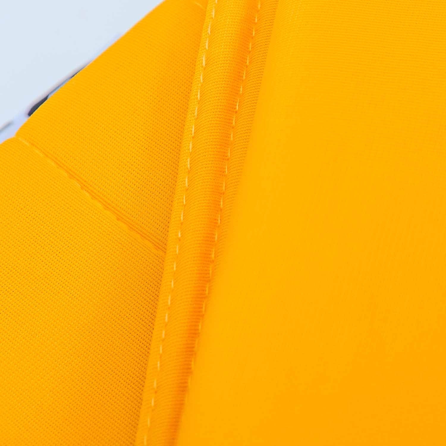 Funda puf piscina rectangular vacía Amarilla