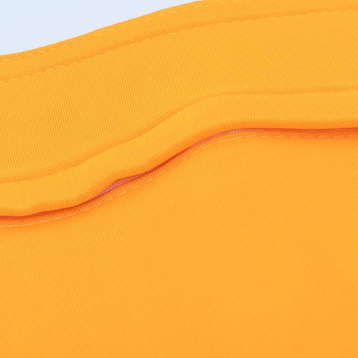 Funda puf piscina rectangular vacía Amarilla