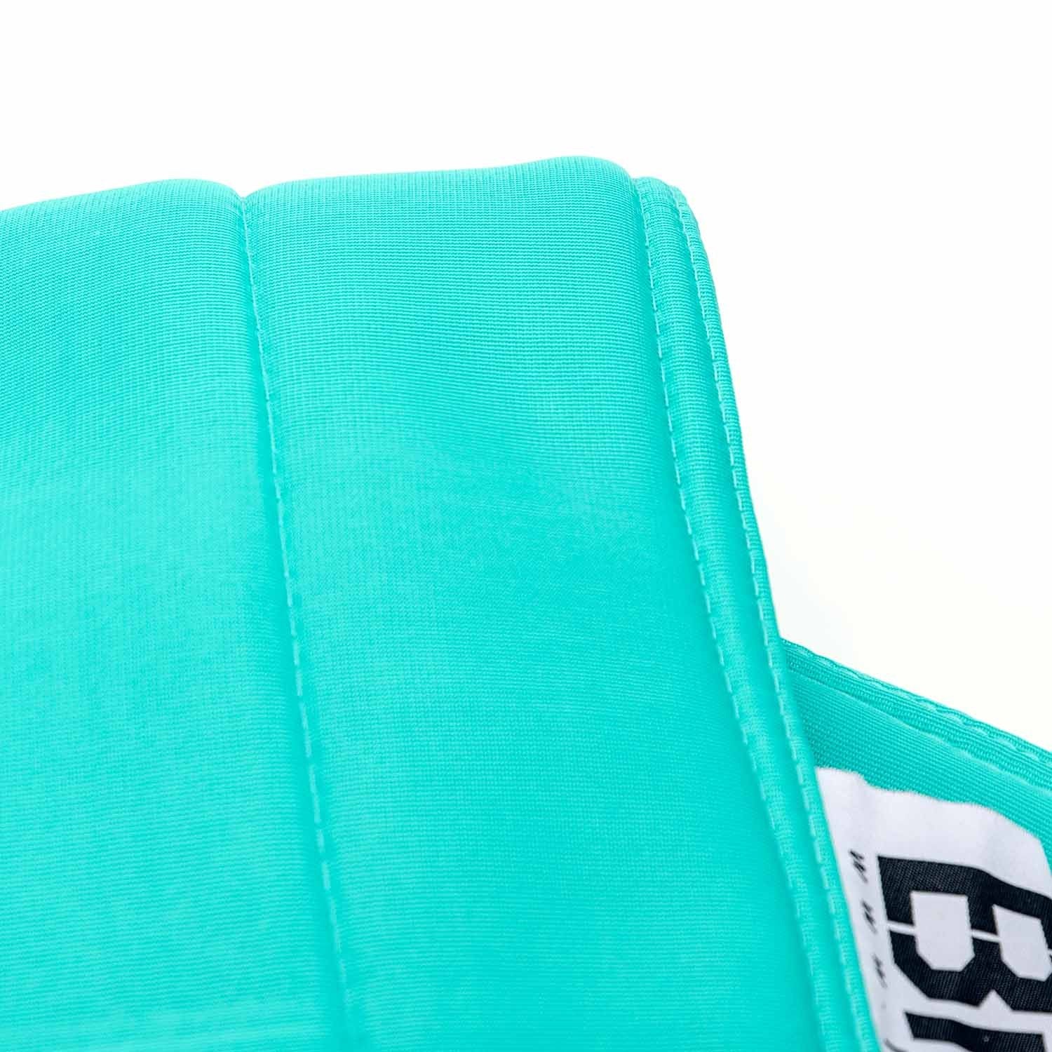 Hülle rechteckiger leerer Pool-Pouf Türkis