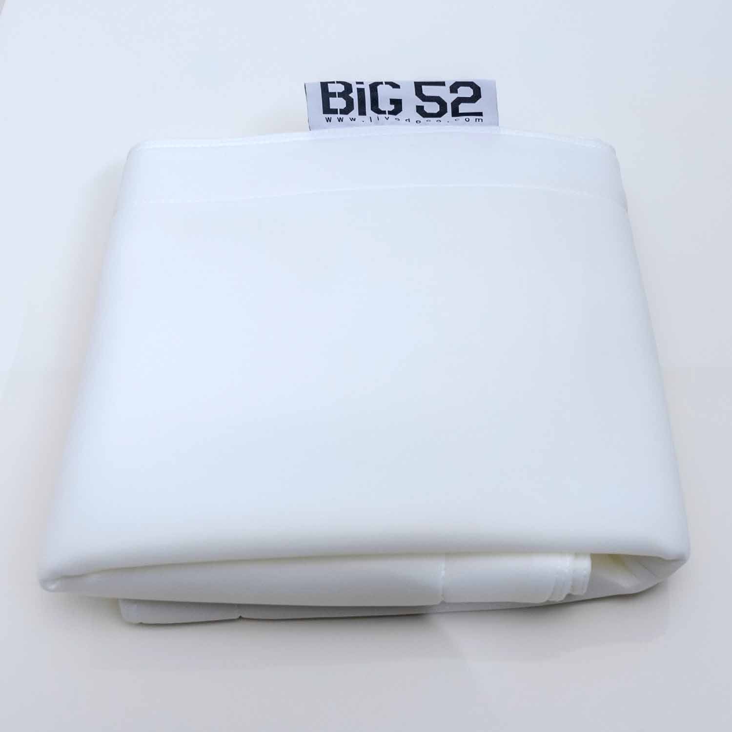 Funda puf piscina rectangular vacía Blanco