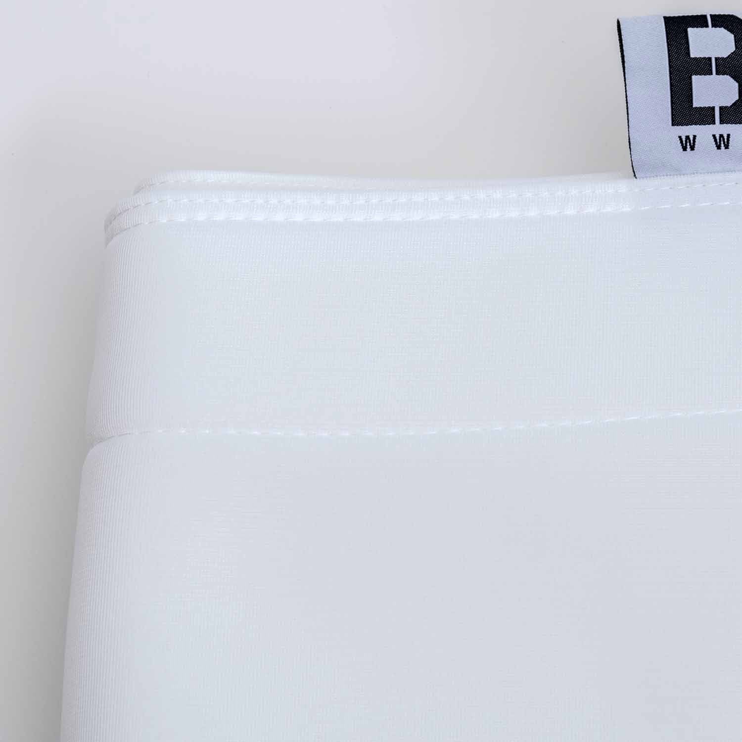 Funda puf piscina rectangular vacía Blanco