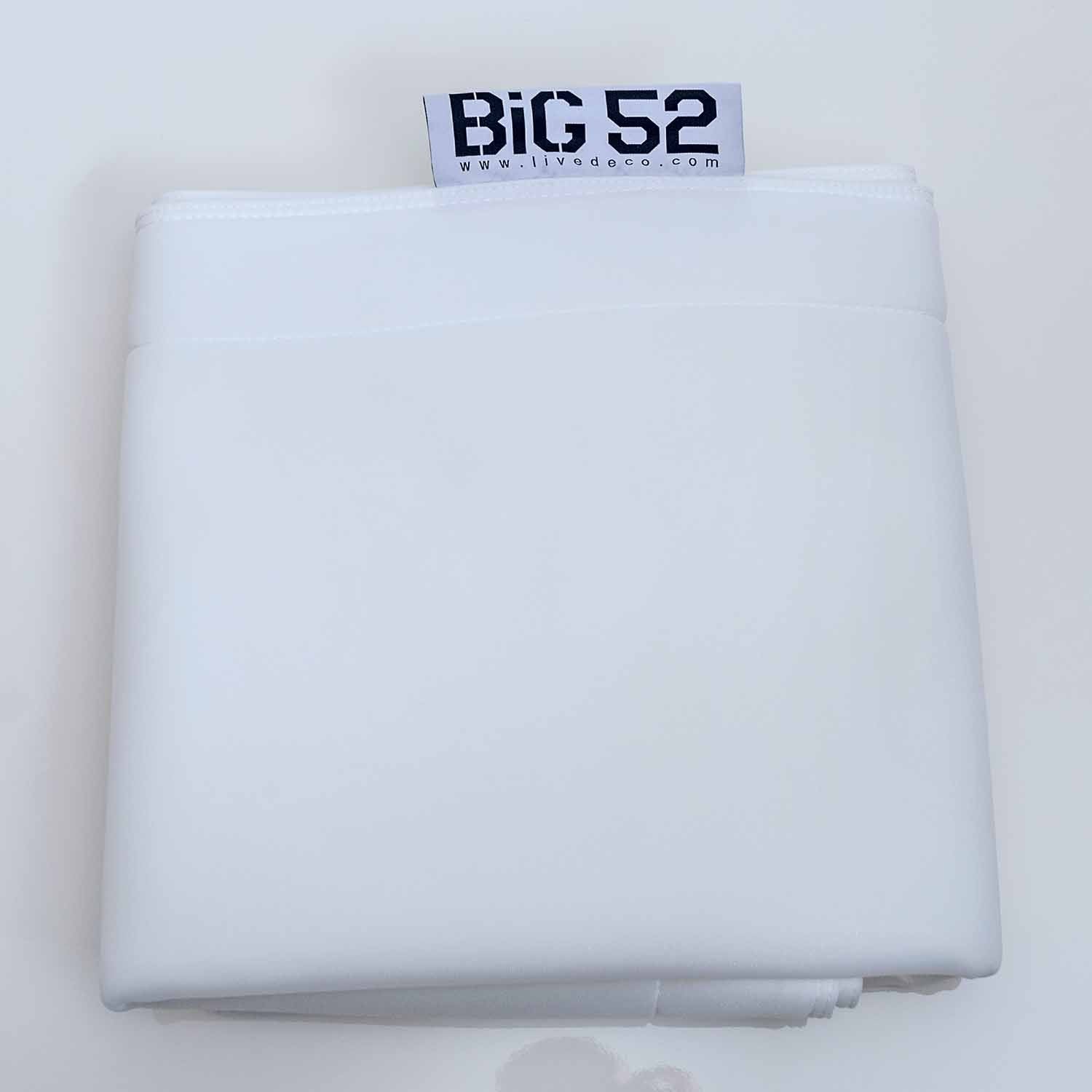 Funda puf piscina rectangular vacía Blanco