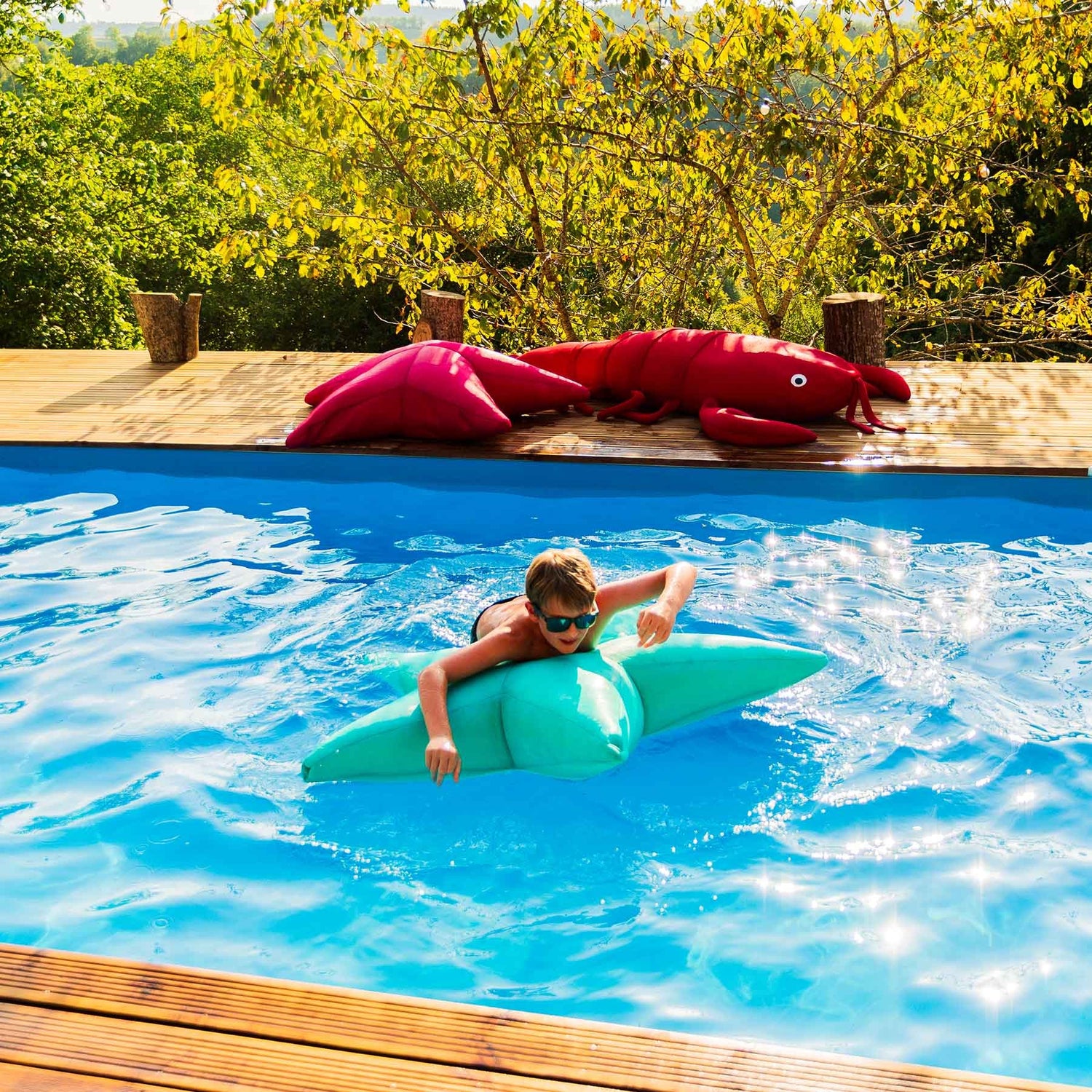 Poolpouf, Türkisblauer Seestern