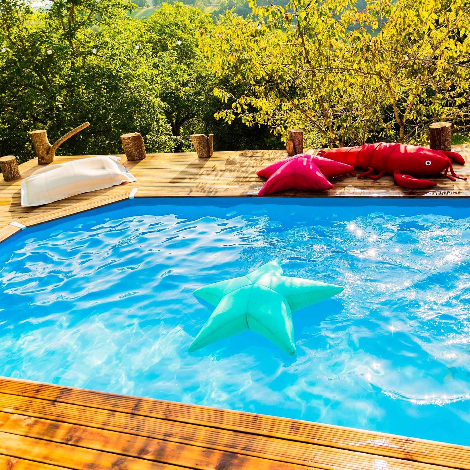 Poolpouf, Türkisblauer Seestern