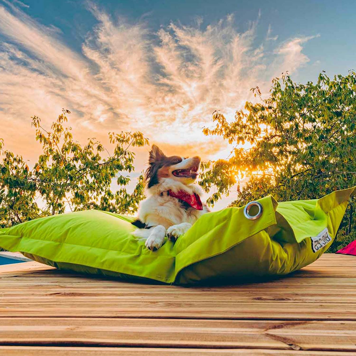 Außenhocker Braun IRON RAW