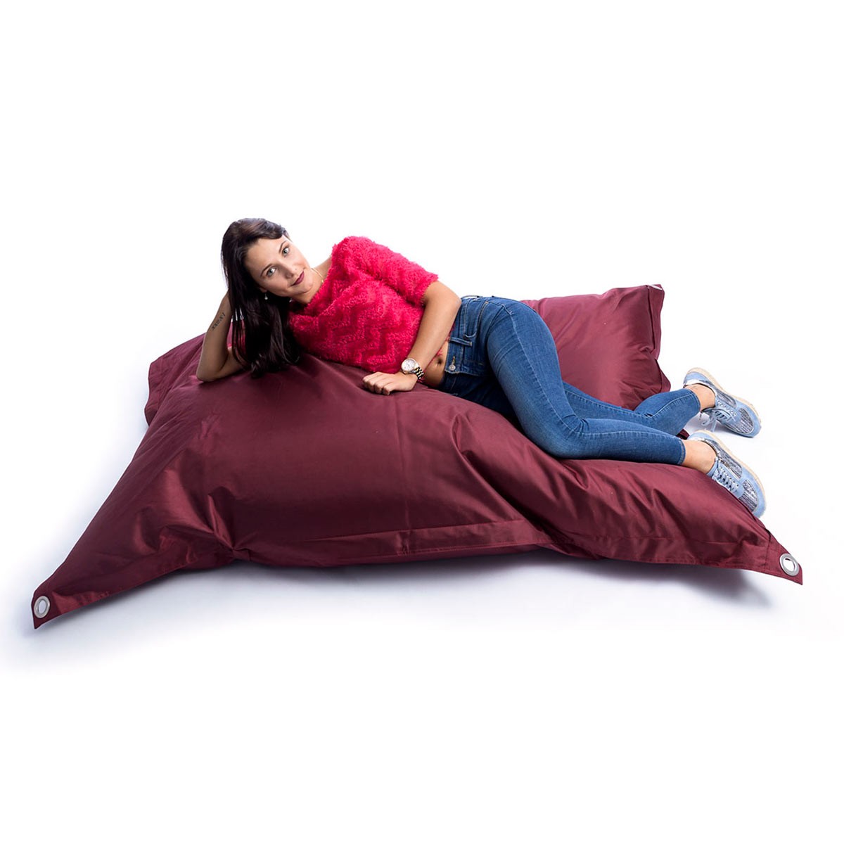 Außenpouf Pflaume IRON RAW