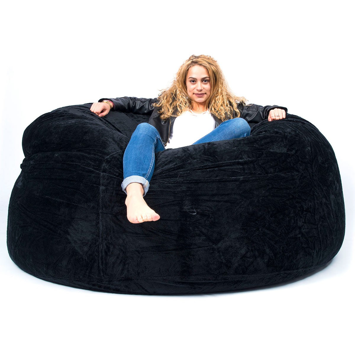 Pouf Gigante Rotondo XXL Polare Nero