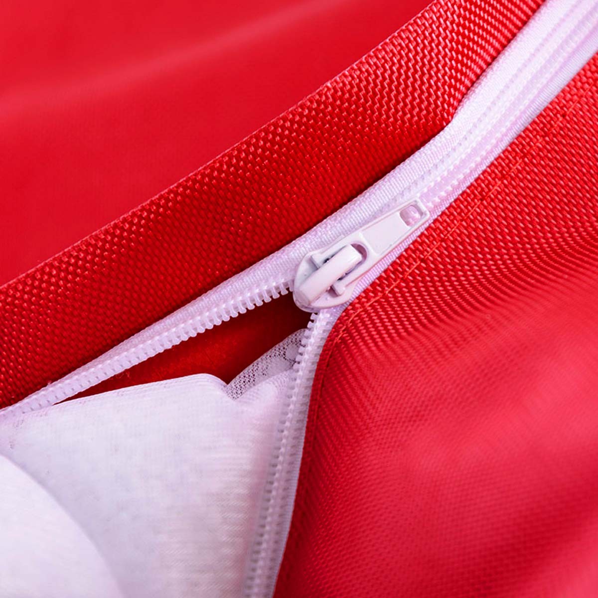 Empty Cover Outdoor Pouf IRON RAW Red