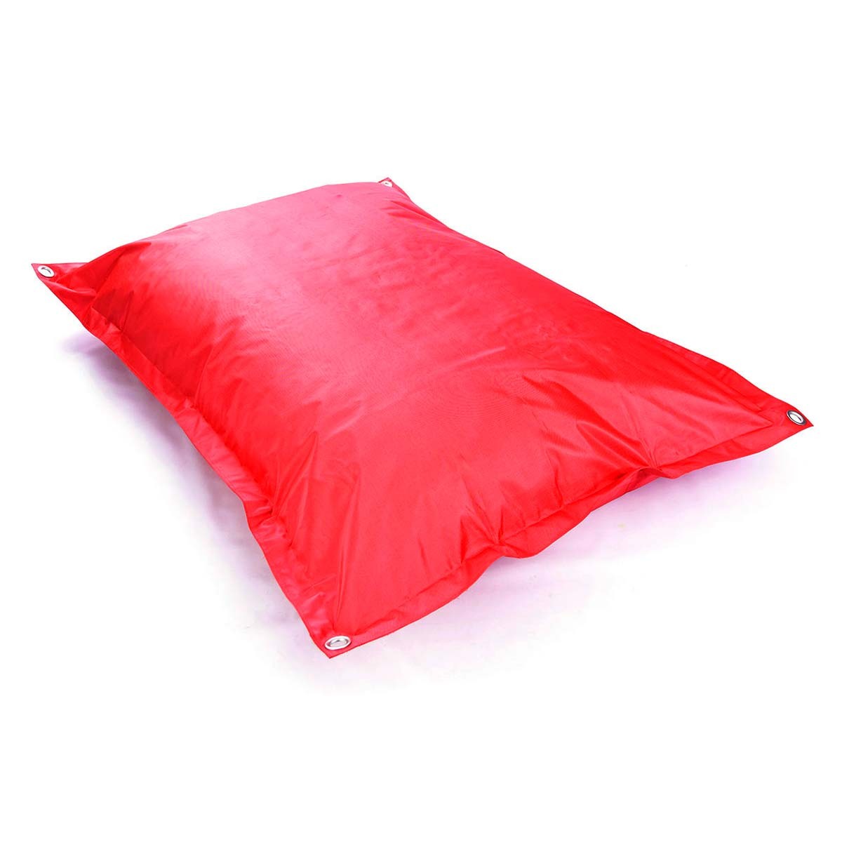 Empty Cover Outdoor Pouf IRON RAW Red