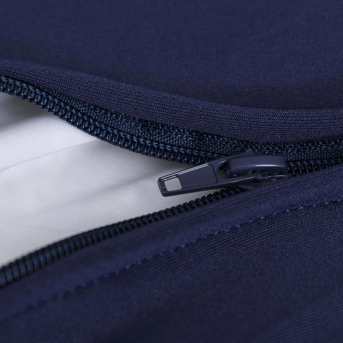 Stretch-Pouf Marineblau