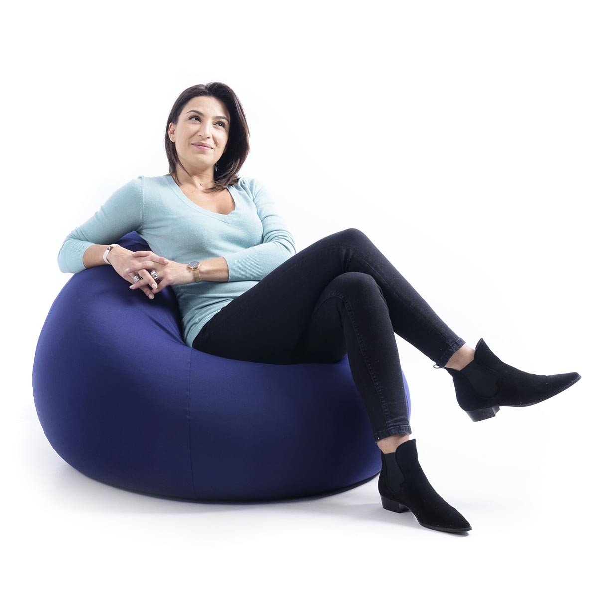 Stretch Sitzsack Marineblau