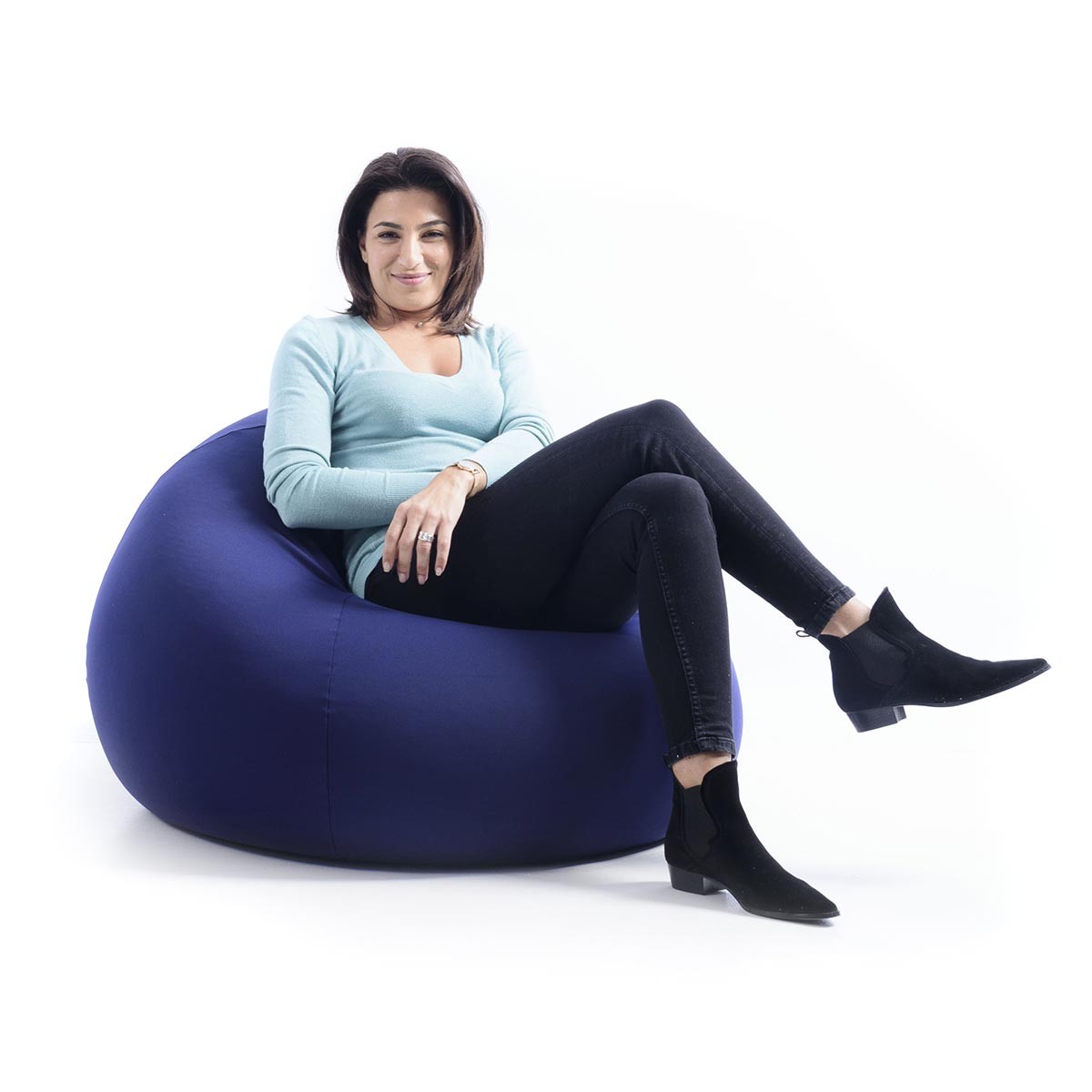 Stretch Sitzsack Marineblau