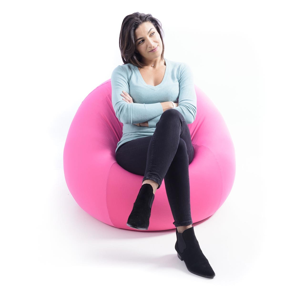 Stretch Sitzsack Birne Rosa