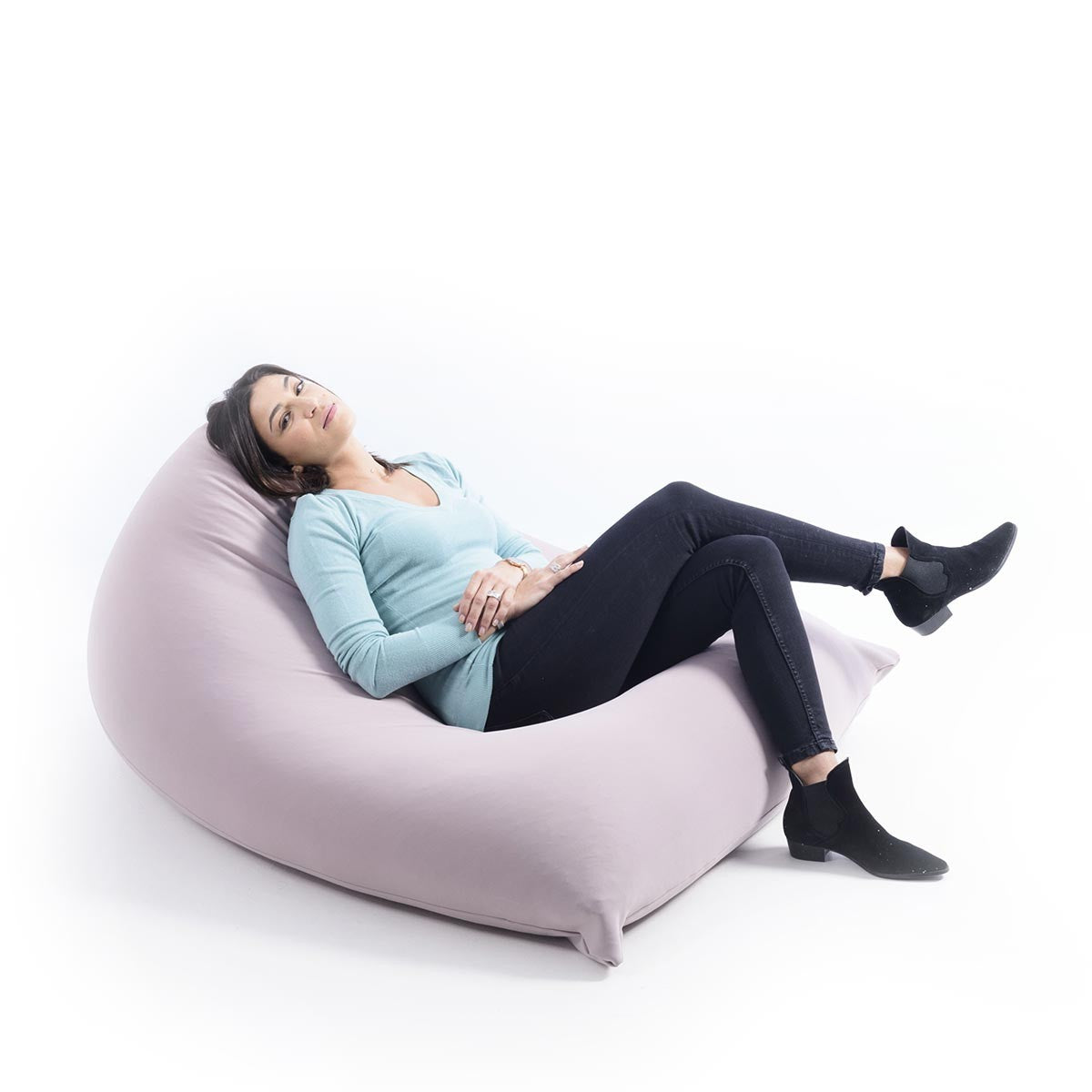 Stretch Pouf Berlingot Taupe