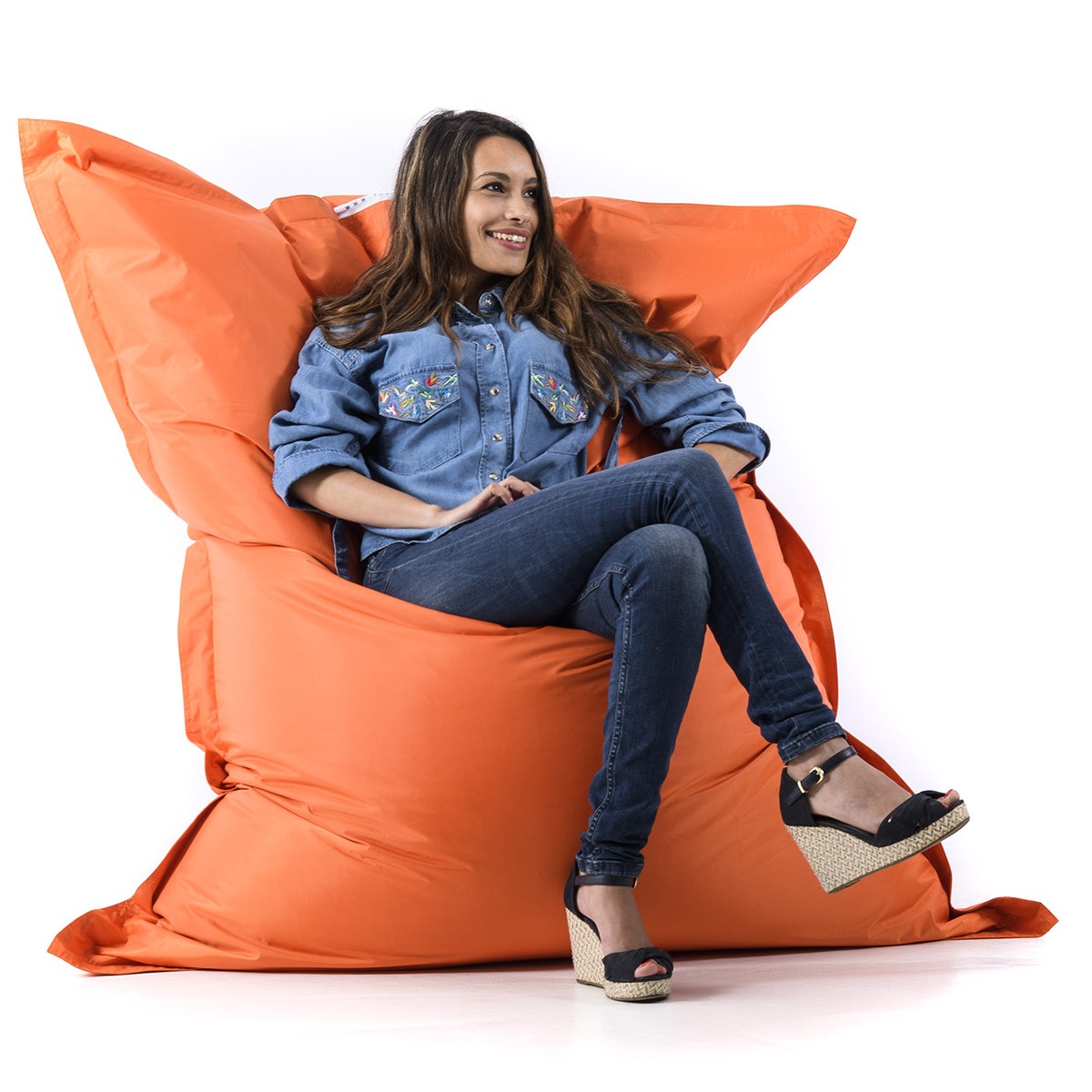 Riesiger XXL Sitzsack Orange