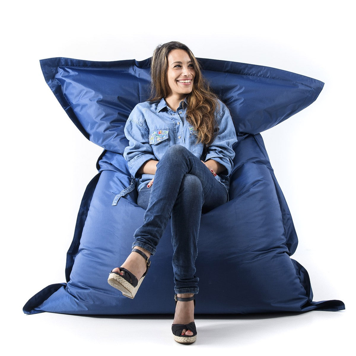 Pouf Gigante XXL Blu Marina