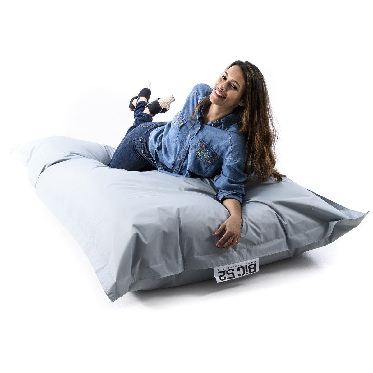 Housse Vide Pouf XXL Gris CLASSIC