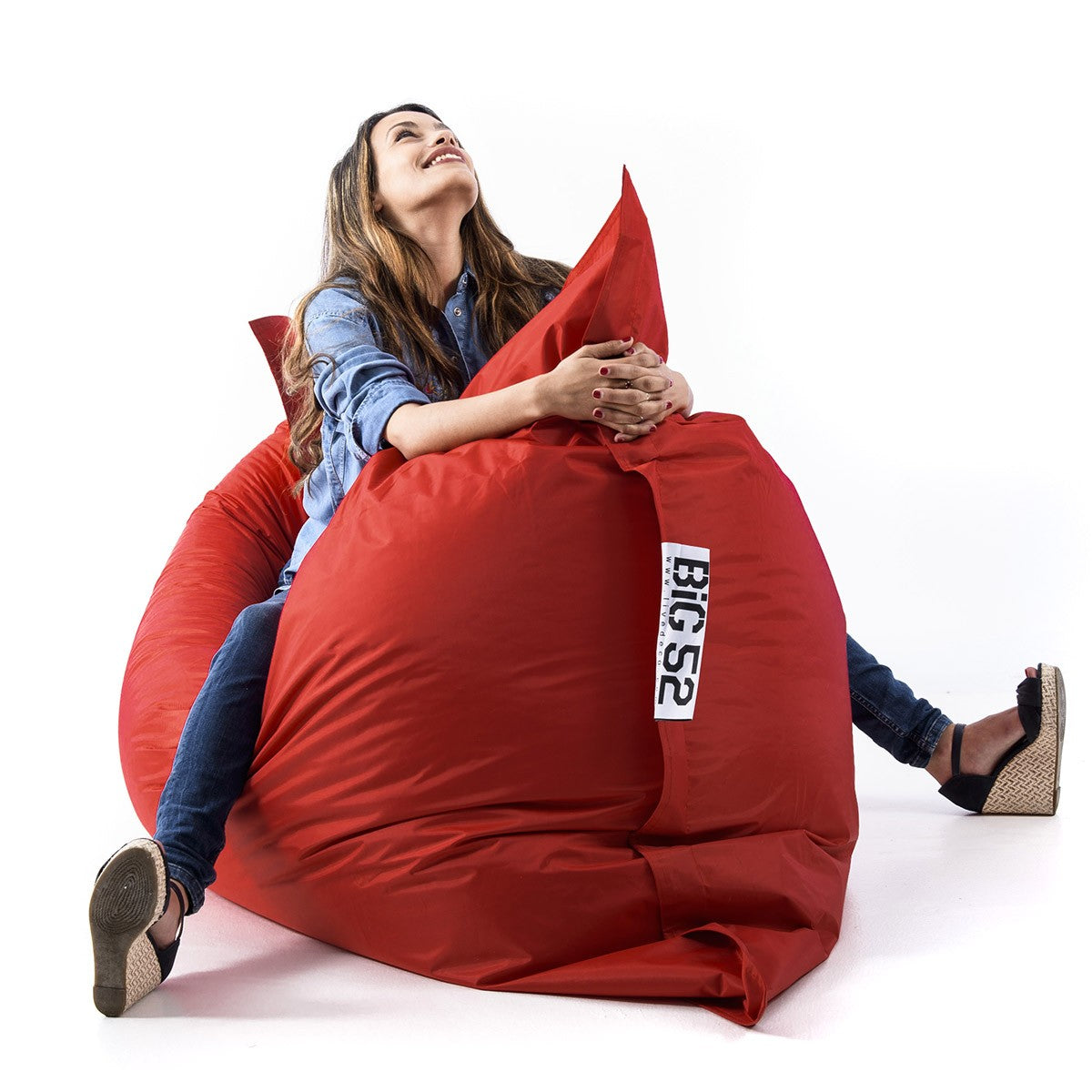 Housse Vide Pouf XXL Rouge CLASSIC