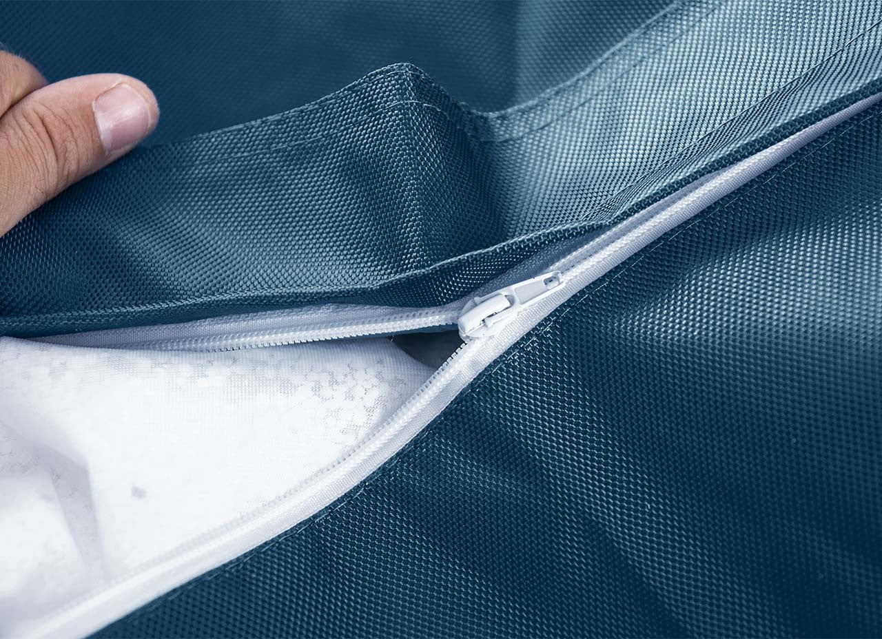 Außenpouf Petrol IRON RAW