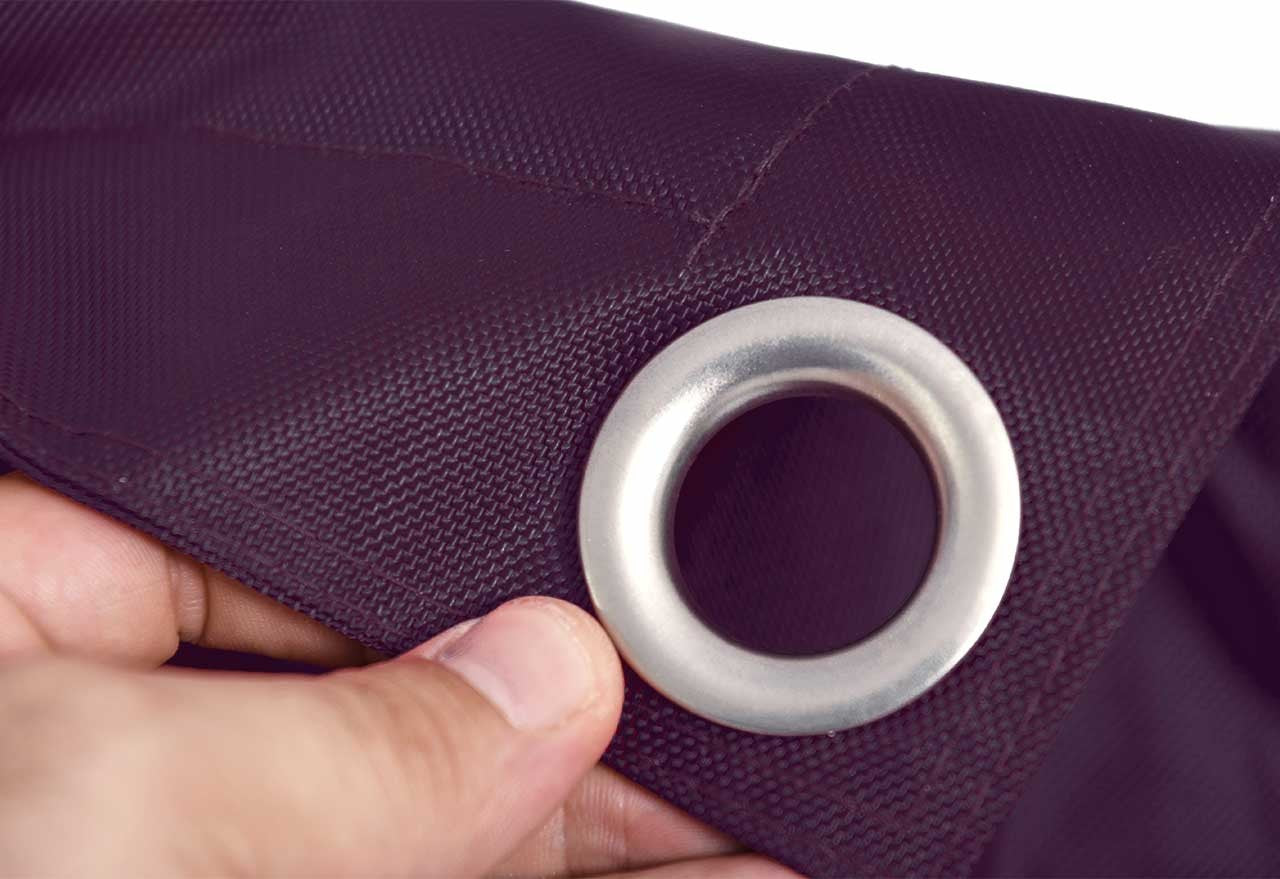 Außenpouf Aubergine IRON RAW