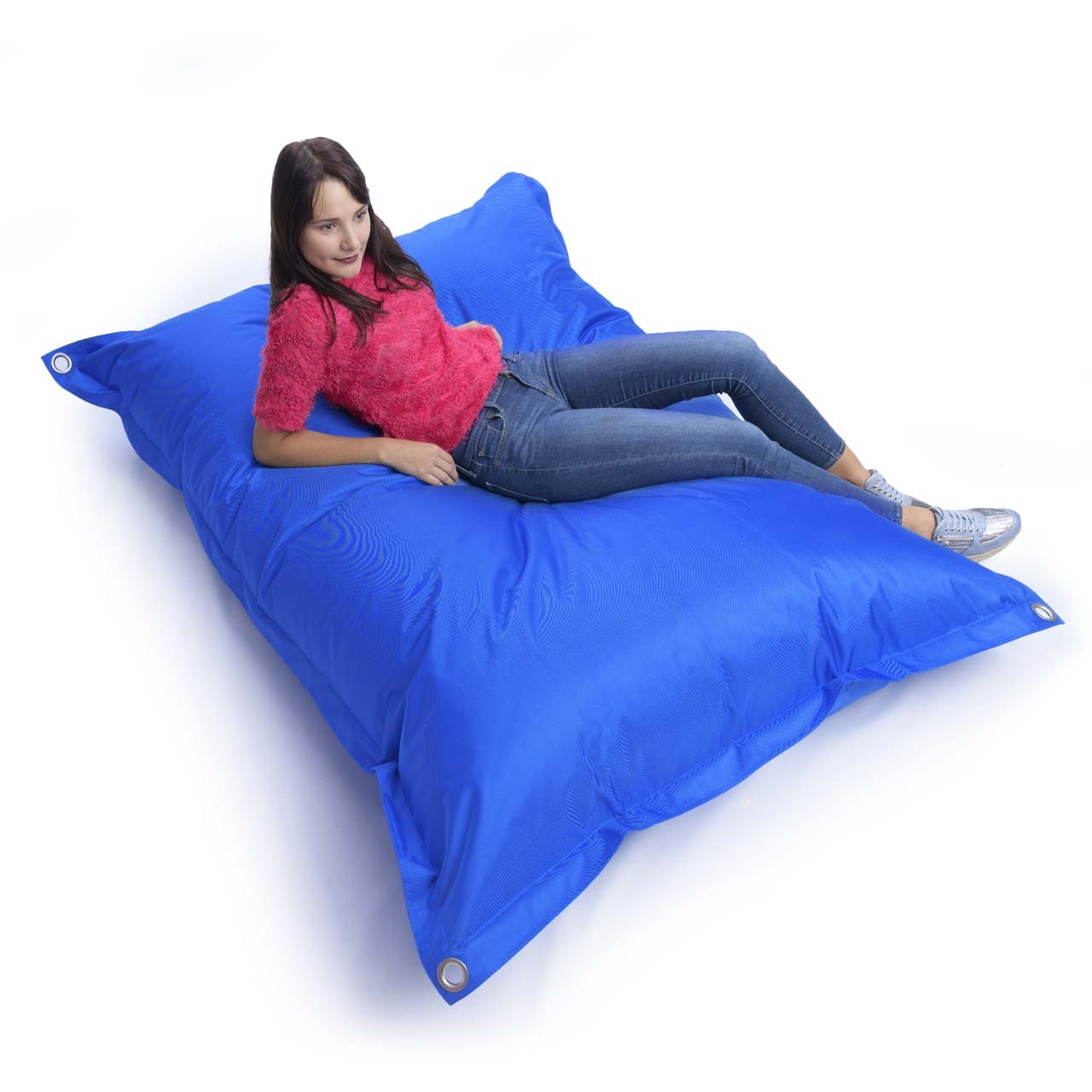 Pouf Esterno Blu IRON RAW