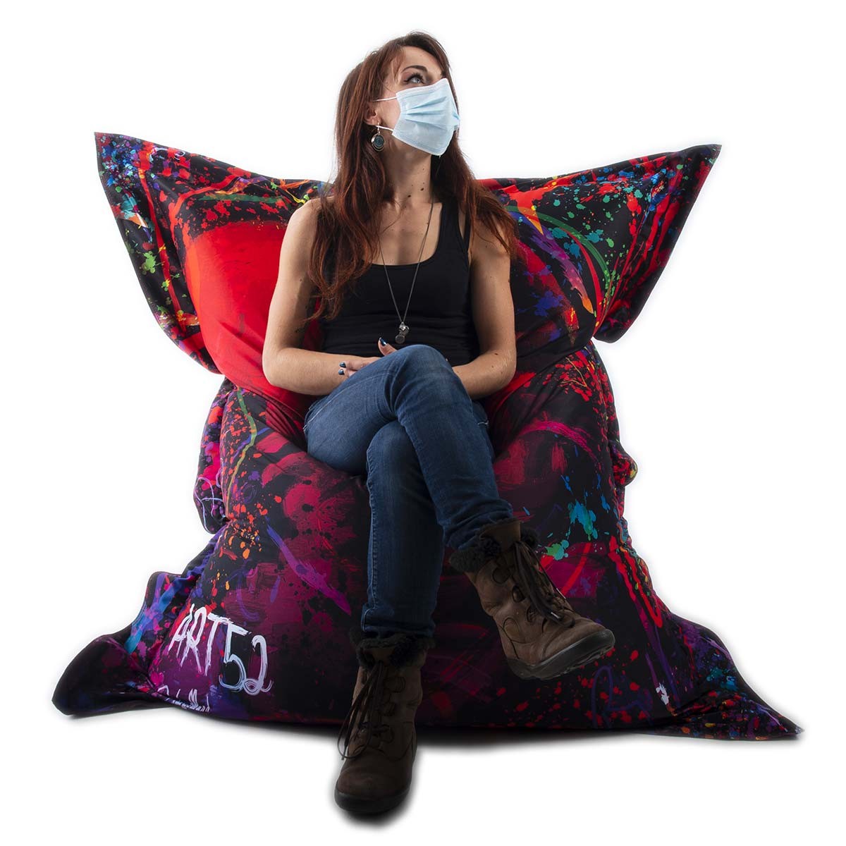 Riesensitzsack ART52® - Roter Schädel