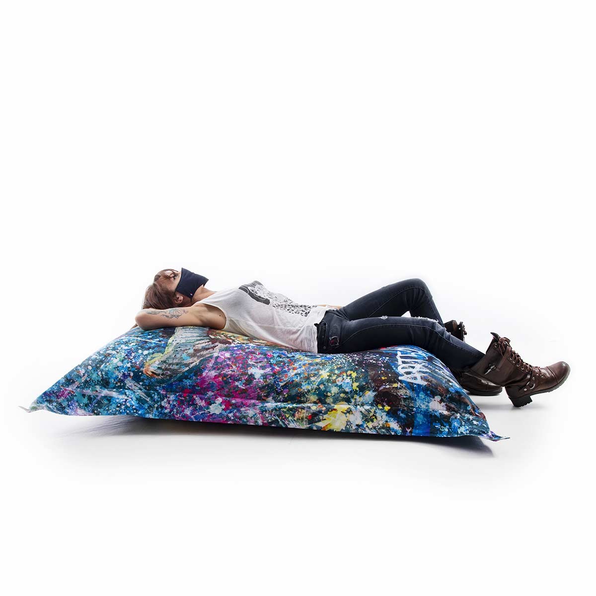 Riesiger Pouf ART52® - Van Gogh POP