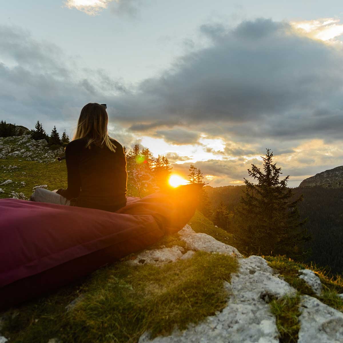 Riesiger XXL Sitzsack Entenblau