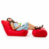 Außen-Roter Pouf-Sessel