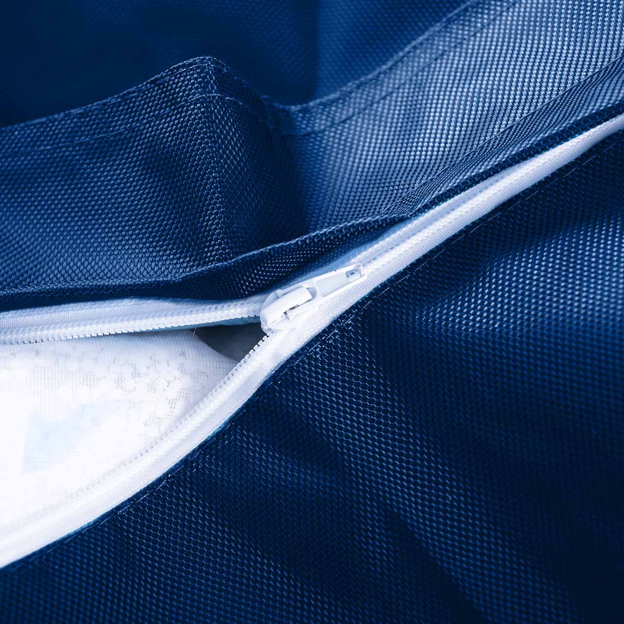 Outdoor Pouf Armchair Navy Blue