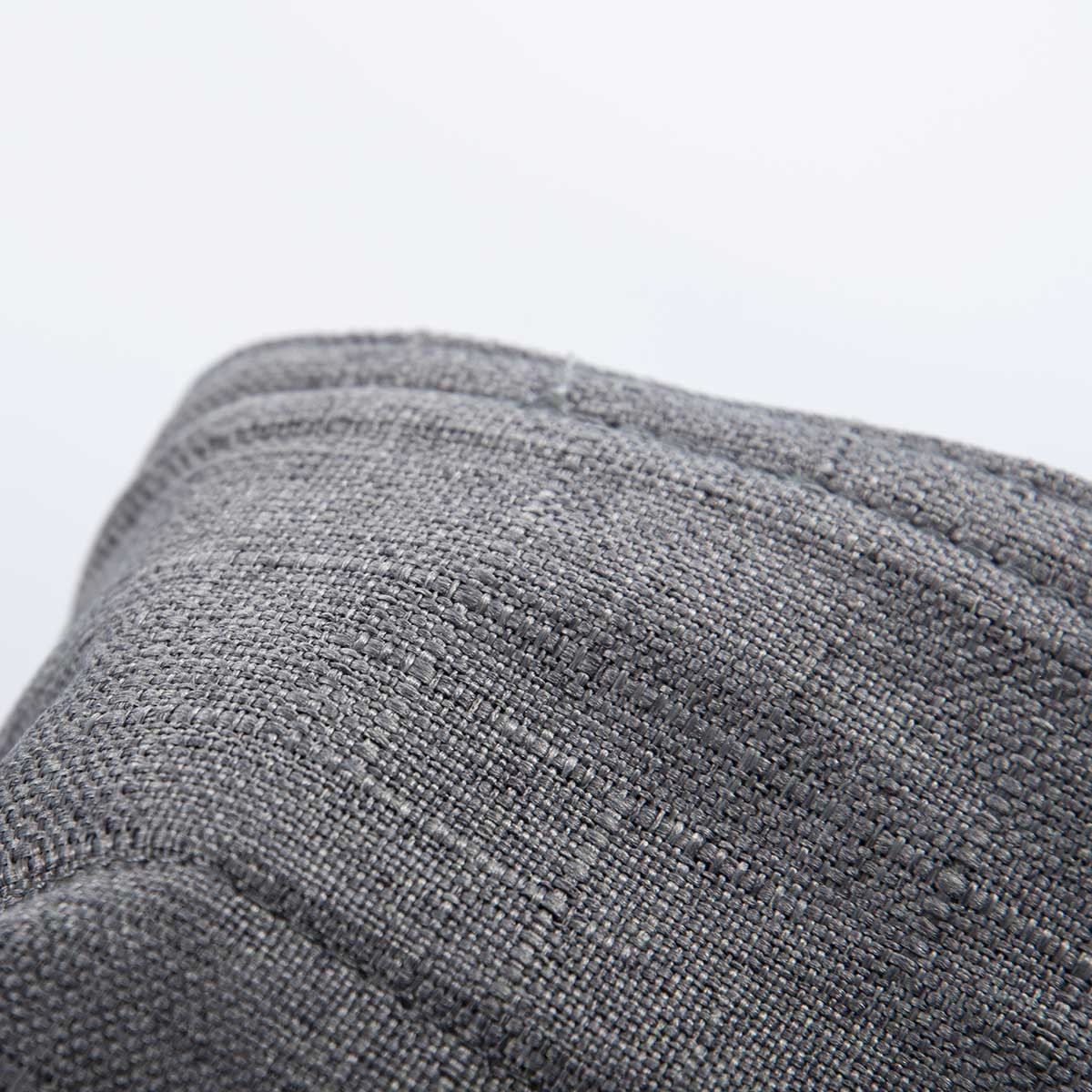 Empty Cover Pouf Dark Gray Linen