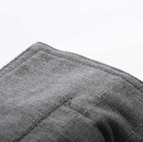 Empty Cover Pouf Dark Gray Linen