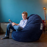 Cord Samt Sitzsack Marineblau