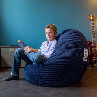 Cord Samt Sitzsack Marineblau