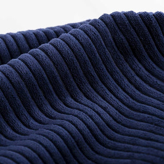 Empty Velvet Corduroy Bean Bag Cover Navy Blue