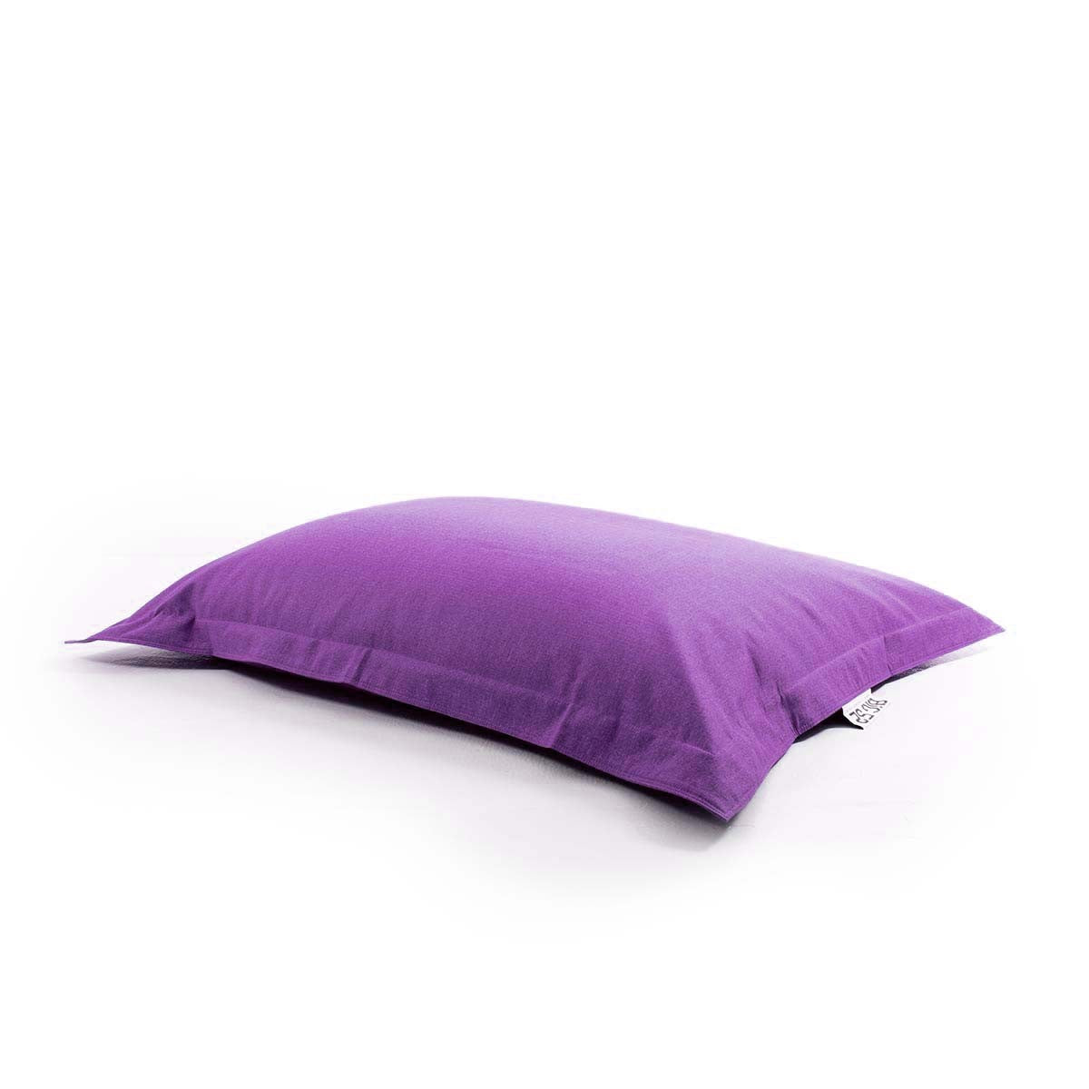 Pouf Leinen Blau Violett