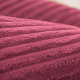 Empty Velvet Corduroy Pink Bean Bag Cover