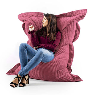 Cord Samt Hocker Rosa