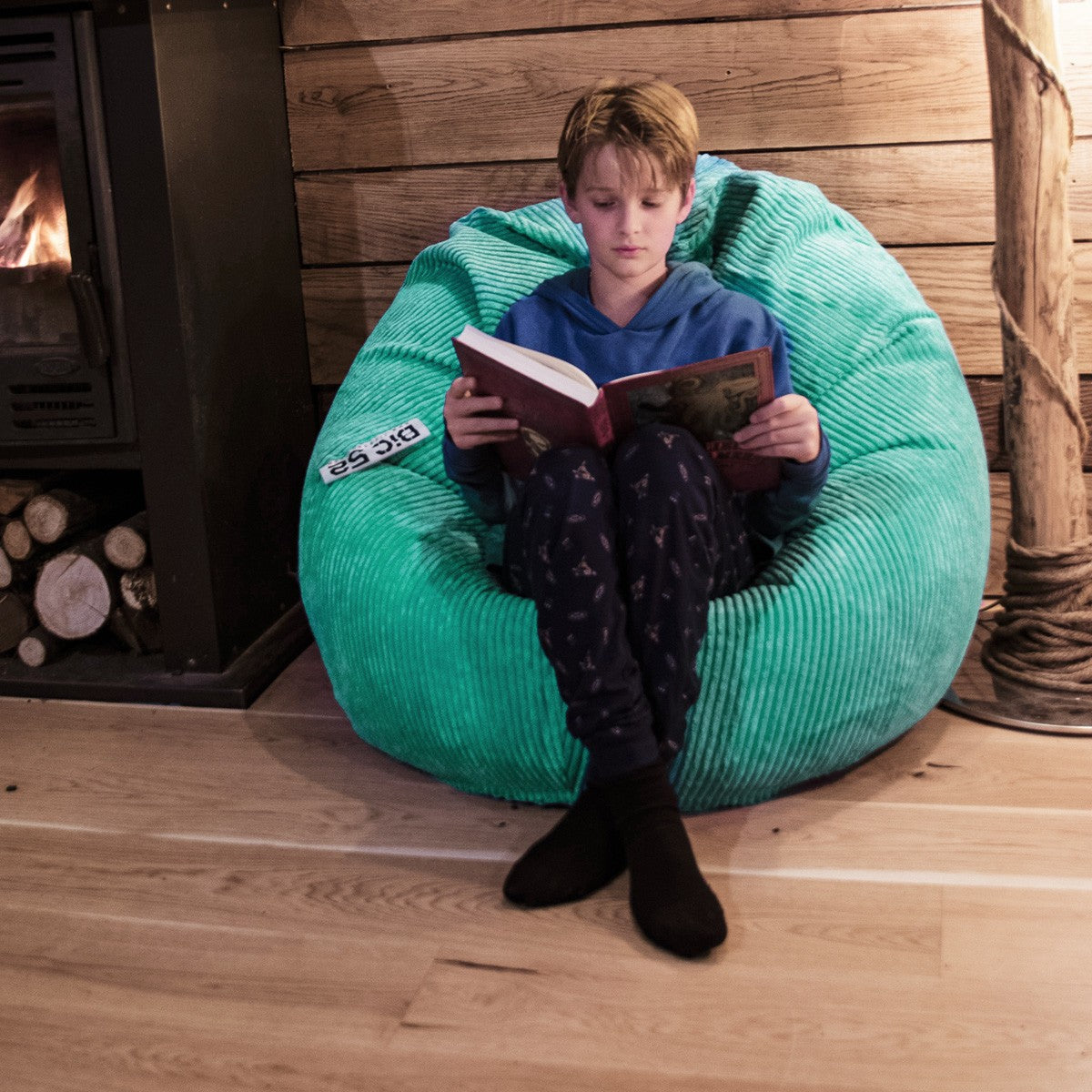 Copertura Vuota Pouf Pera Velluto Costellato Turchese