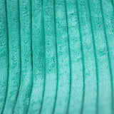 Copertura Vuota Pouf Pera Velluto Costellato Turchese