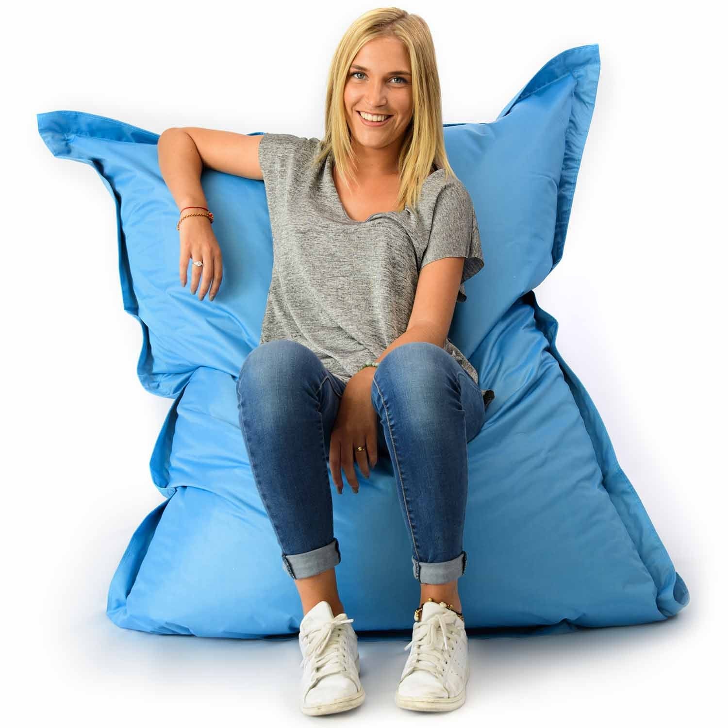 Riesiger XL Sitzsack Himmelblau