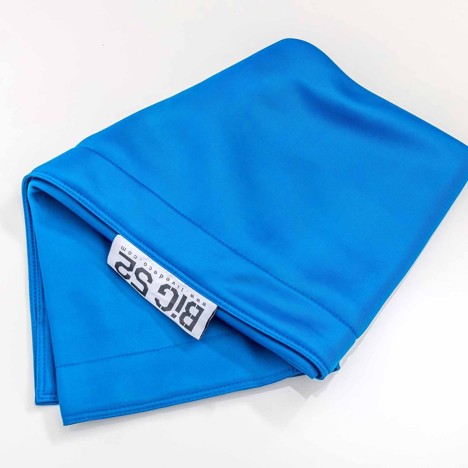 Housse  pouf piscine rectangulaire vide Bleu